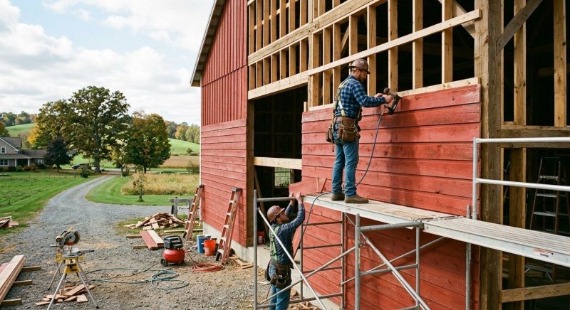 Barn Siding Installation in Guilford County, NC
