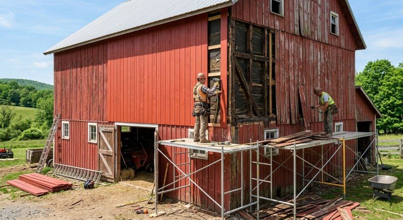 Barn Siding Replacement in Burlington, NC