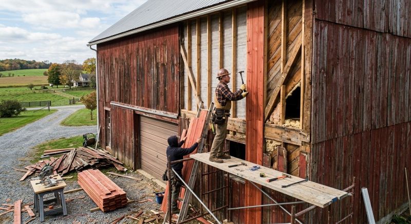 Barn Siding Replacement in Hillsborough, NC