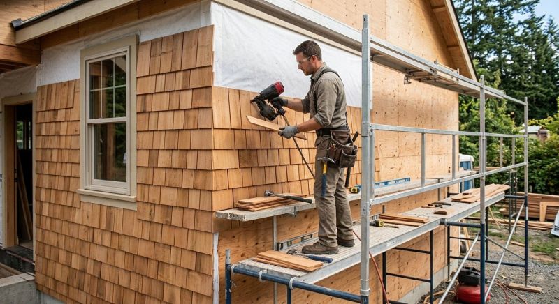 Cedar Siding Installation in Guilford County, NC
