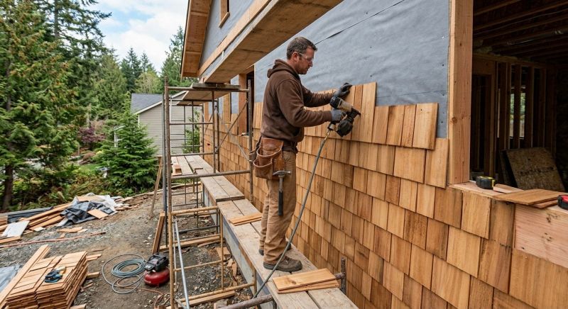 Cedar Siding Installation in Yanceyville, NC