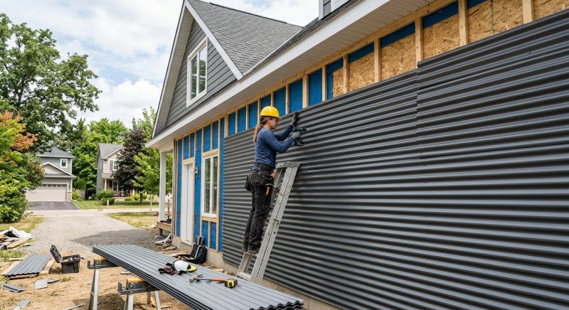 Corrugated Siding Installation in Alamance County, NC