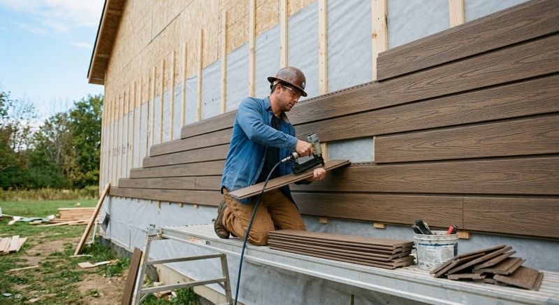 Faux Wood Siding Installation in Guilford County, NC
