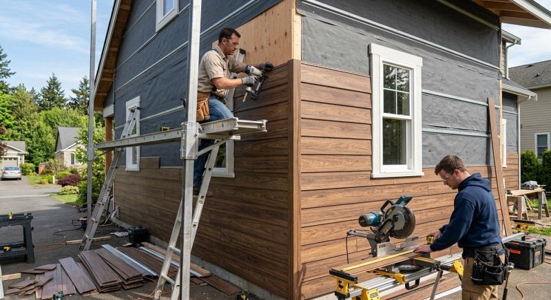 Faux Wood Siding Installation in Prospect Hill, NC