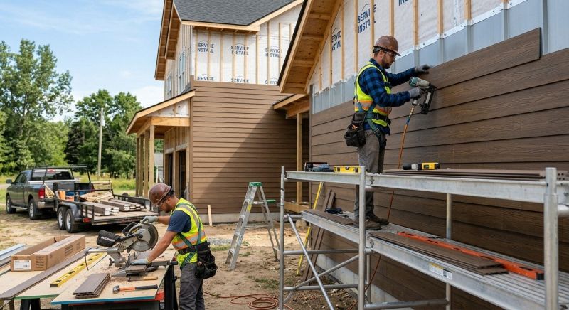 Faux Wood Siding Installation in Rougemont, NC