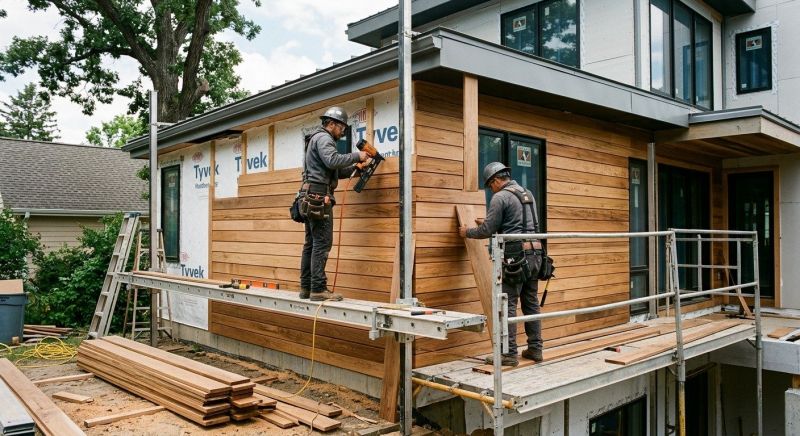 Hardwood Siding Installation in Carrboro, NC