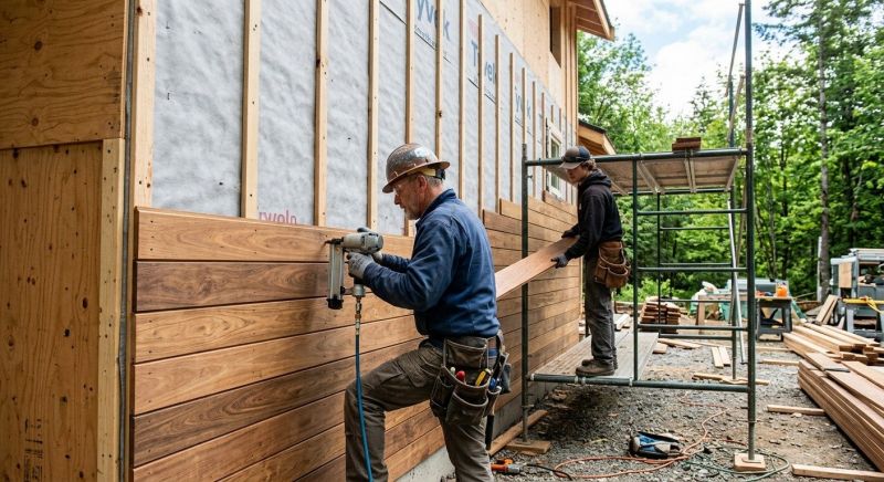 Hardwood Siding Installation in Rockingham County, NC