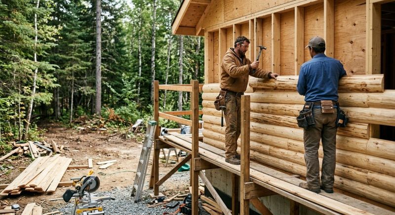 Log Home Siding Installation in Alamance County, NC