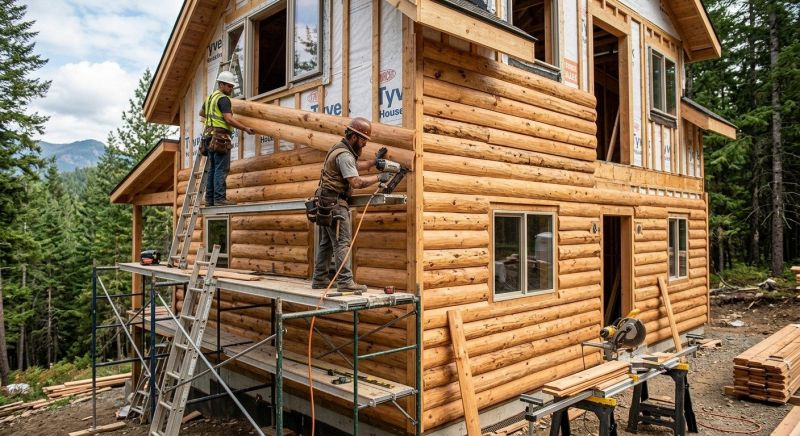 Log Siding Installation in Carrboro, NC