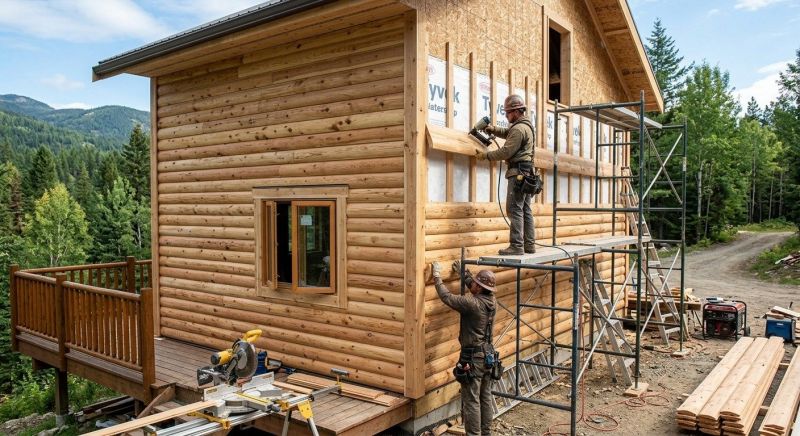 Log Siding Installation in Graham, NC