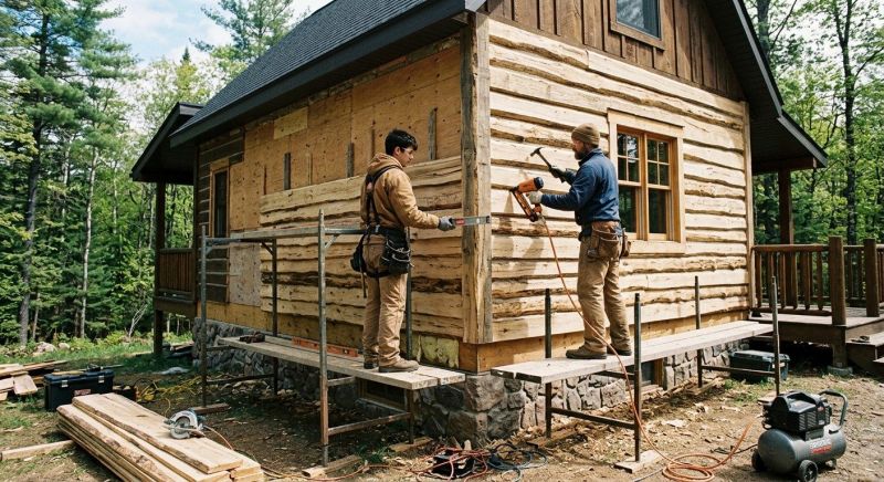 Log Siding Installation in Ruffin, NC