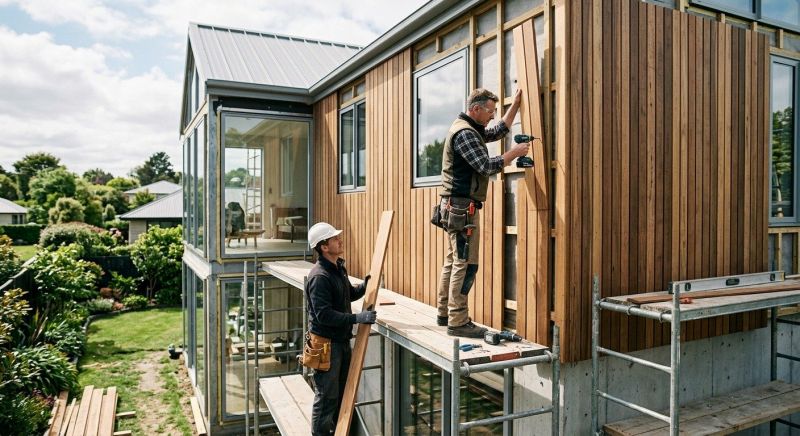 Wood Cladding Installation in Burlington, NC