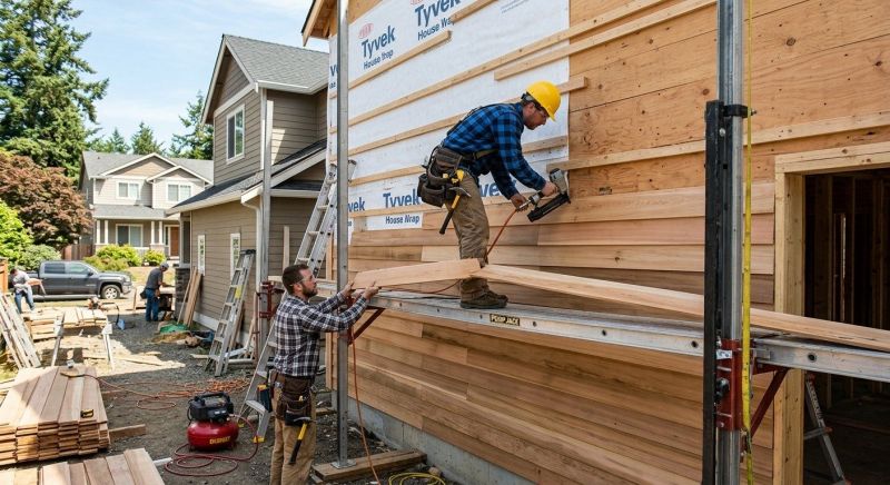 Wood Plank Siding Installation in Alamance County, NC