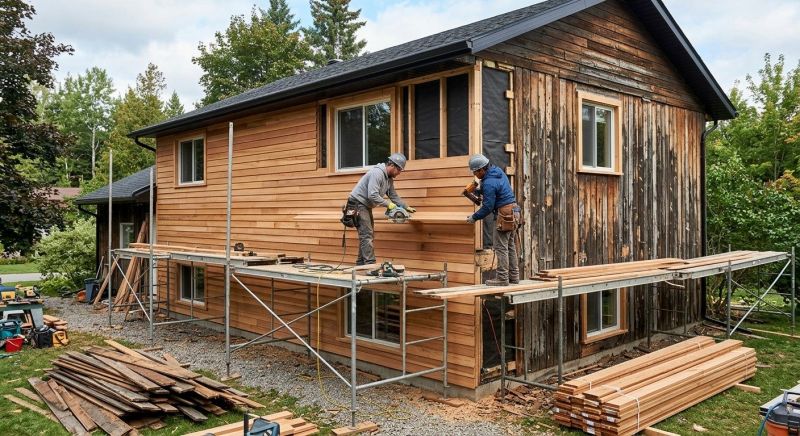 Wood Plank Siding Installation in Alamance County, NC
