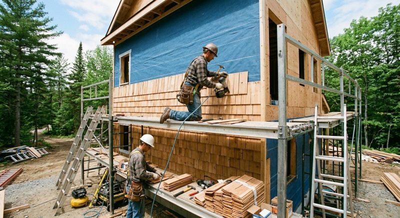 Wood Shake Siding Installation in Alamance County, NC